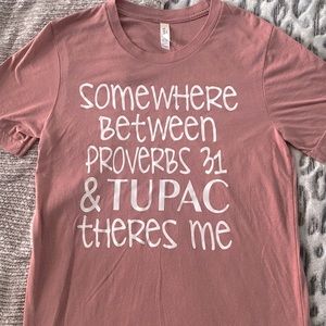 Bella + Canvas Women’s small tshirt - Mauve color not cream